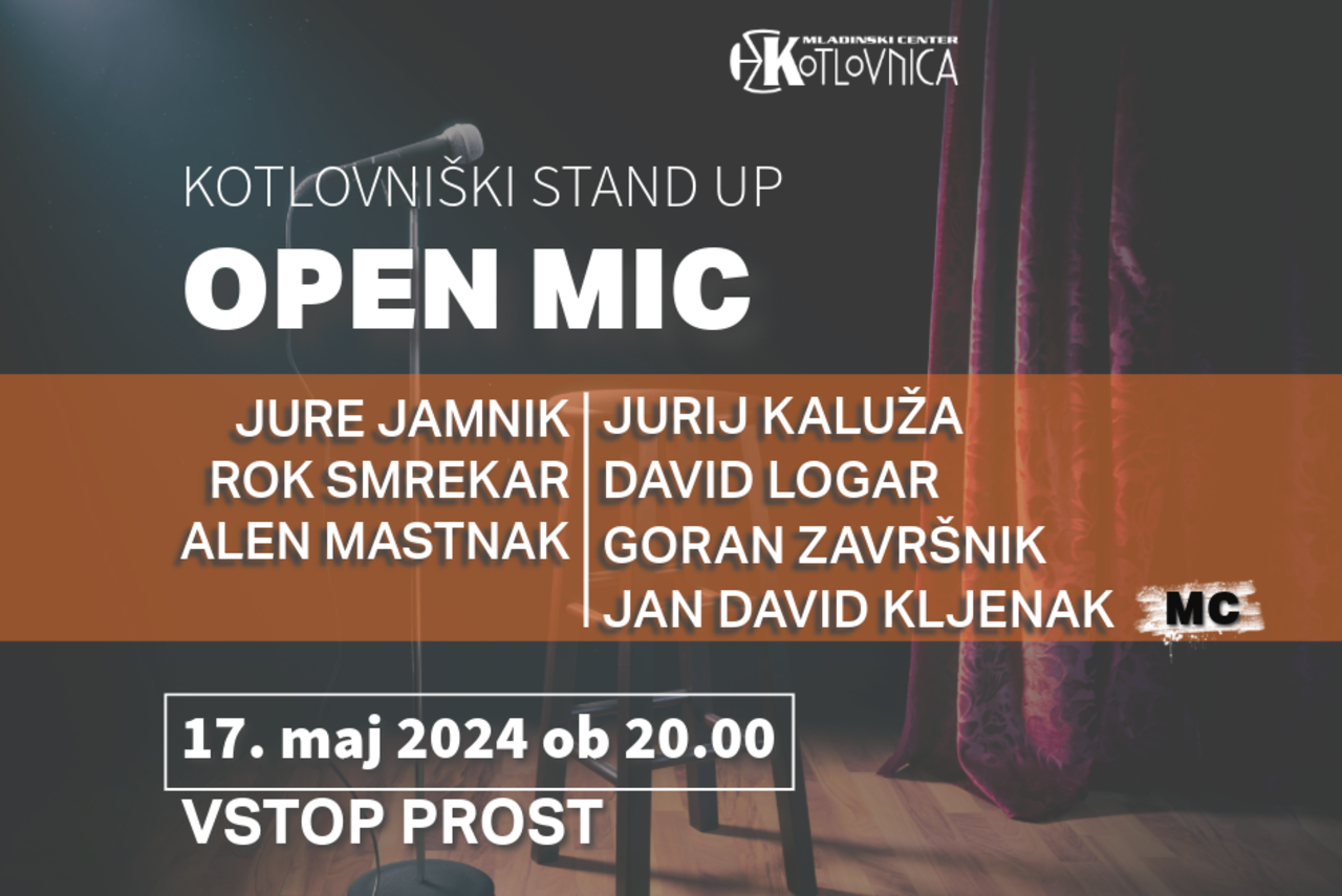 Kotlovniški standup: Open mic