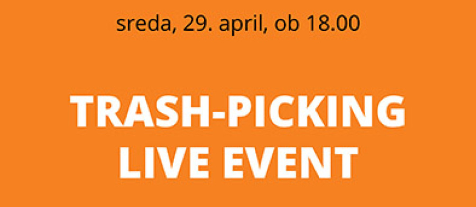 Kotlovnica ONLINE: Trash-picking live event