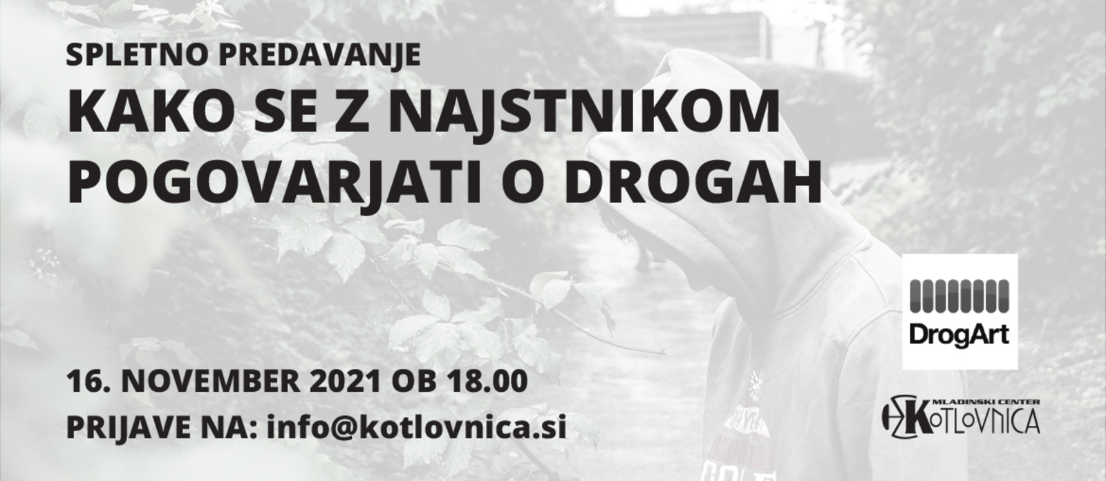 Predavanja za starše – Kako se z najstnikom pogovarjati o drogah