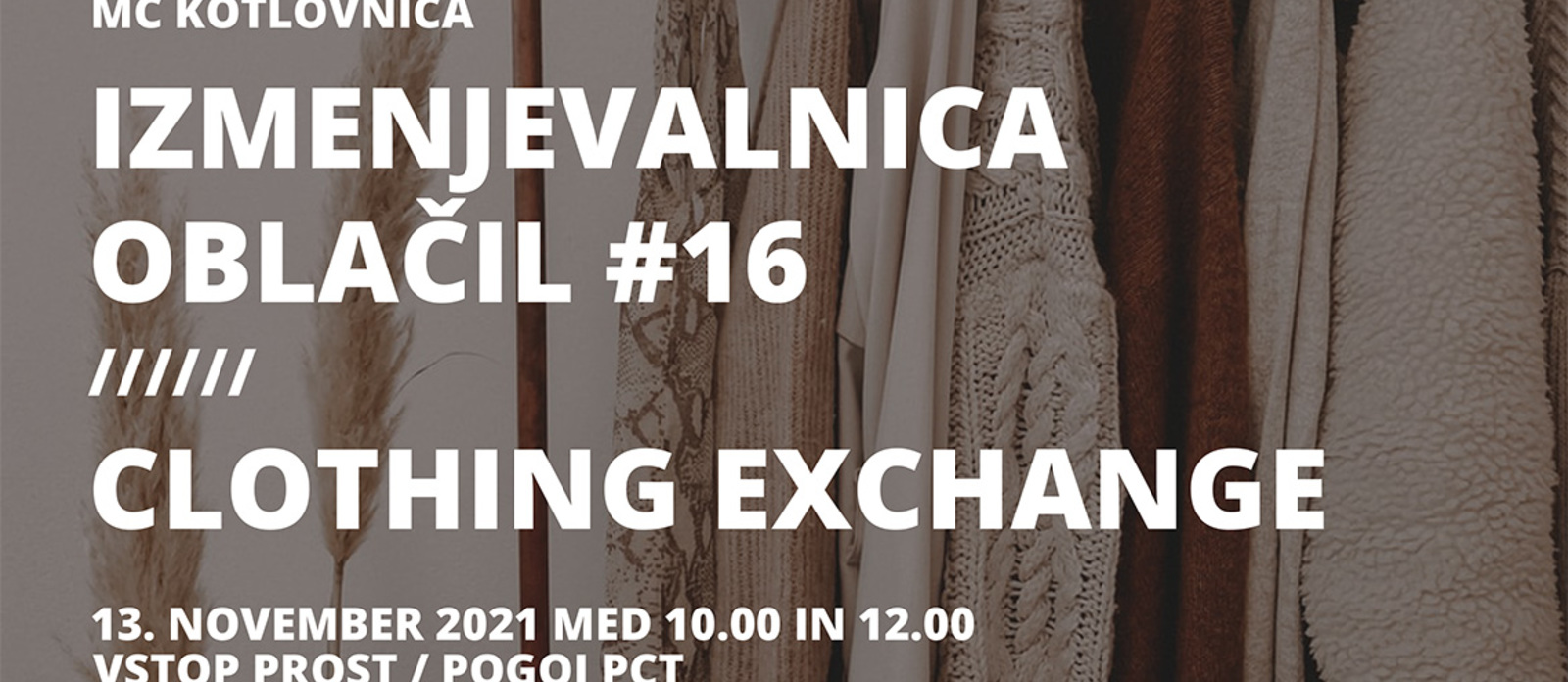 PRESTAVLJENO! Izmenjevalnica oblačil // Clothing exchange