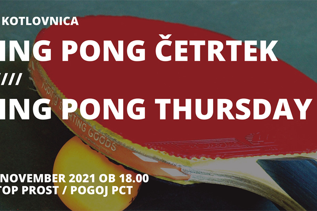 PRESTAVLJENO! Ping pong četrtek