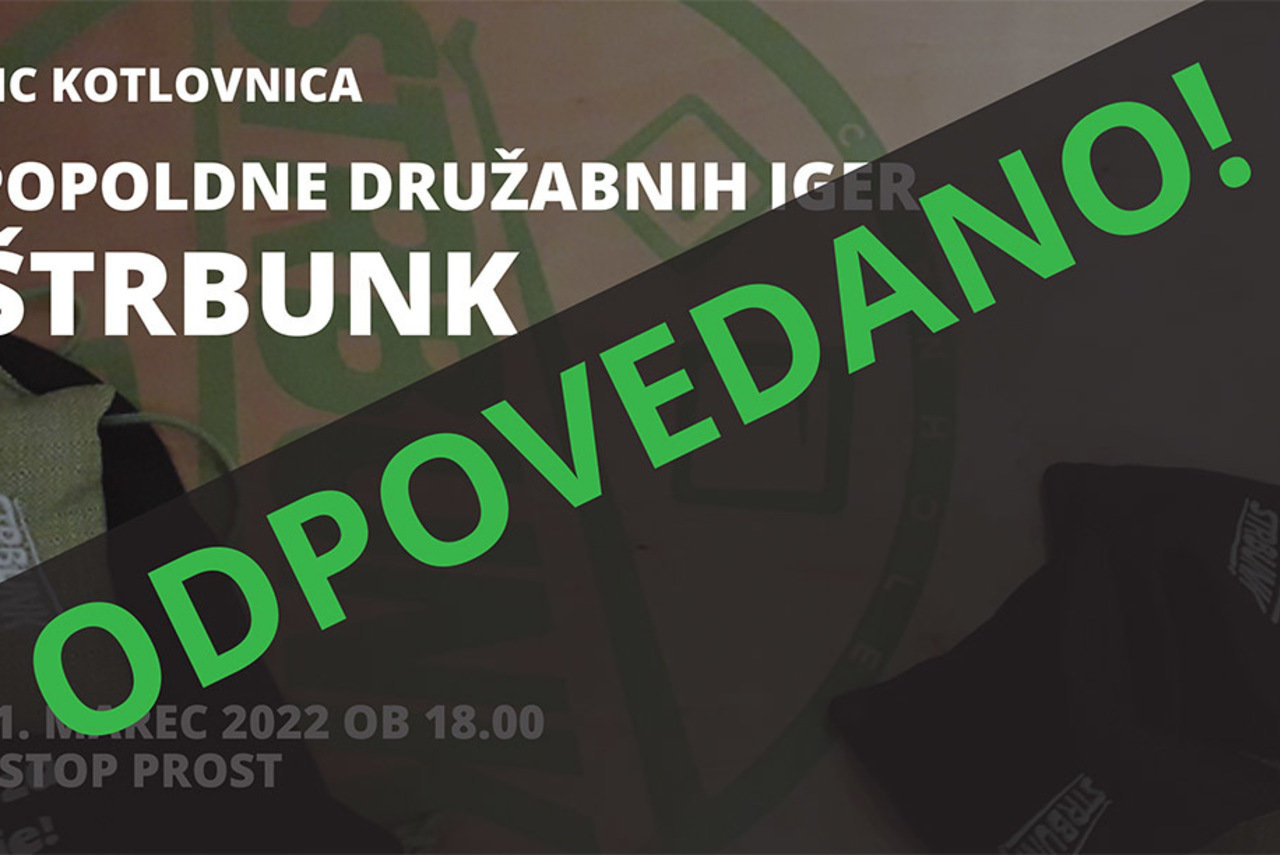 ODPOVEDANO! Popoldne družabnih iger: Štrbunk