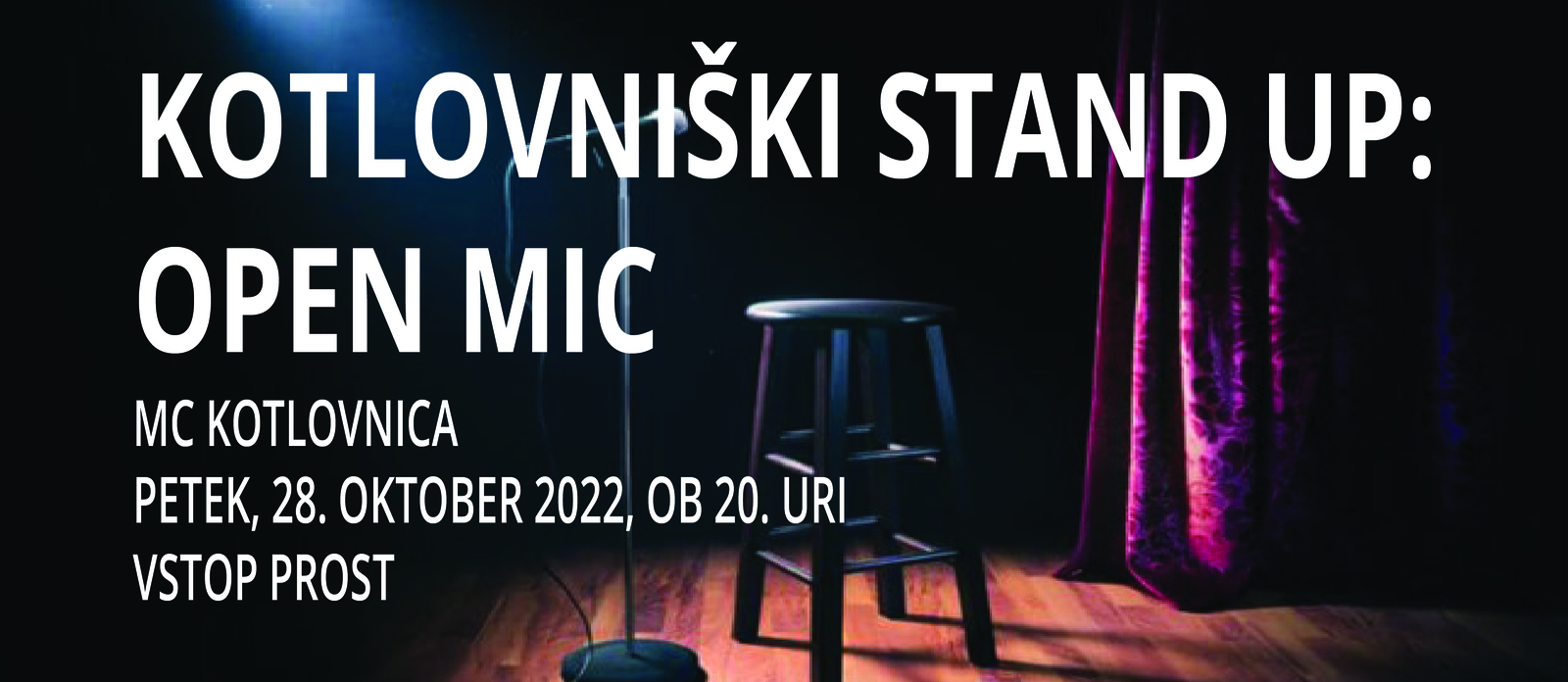 Kotlovniški stand up: Open mic