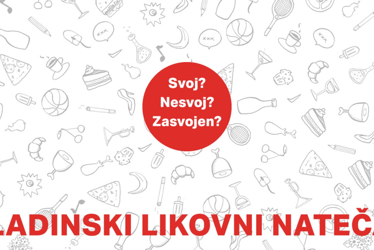 Svoj? Nesvoj? Zasvojen? - mladinski likovni natečaj 2023