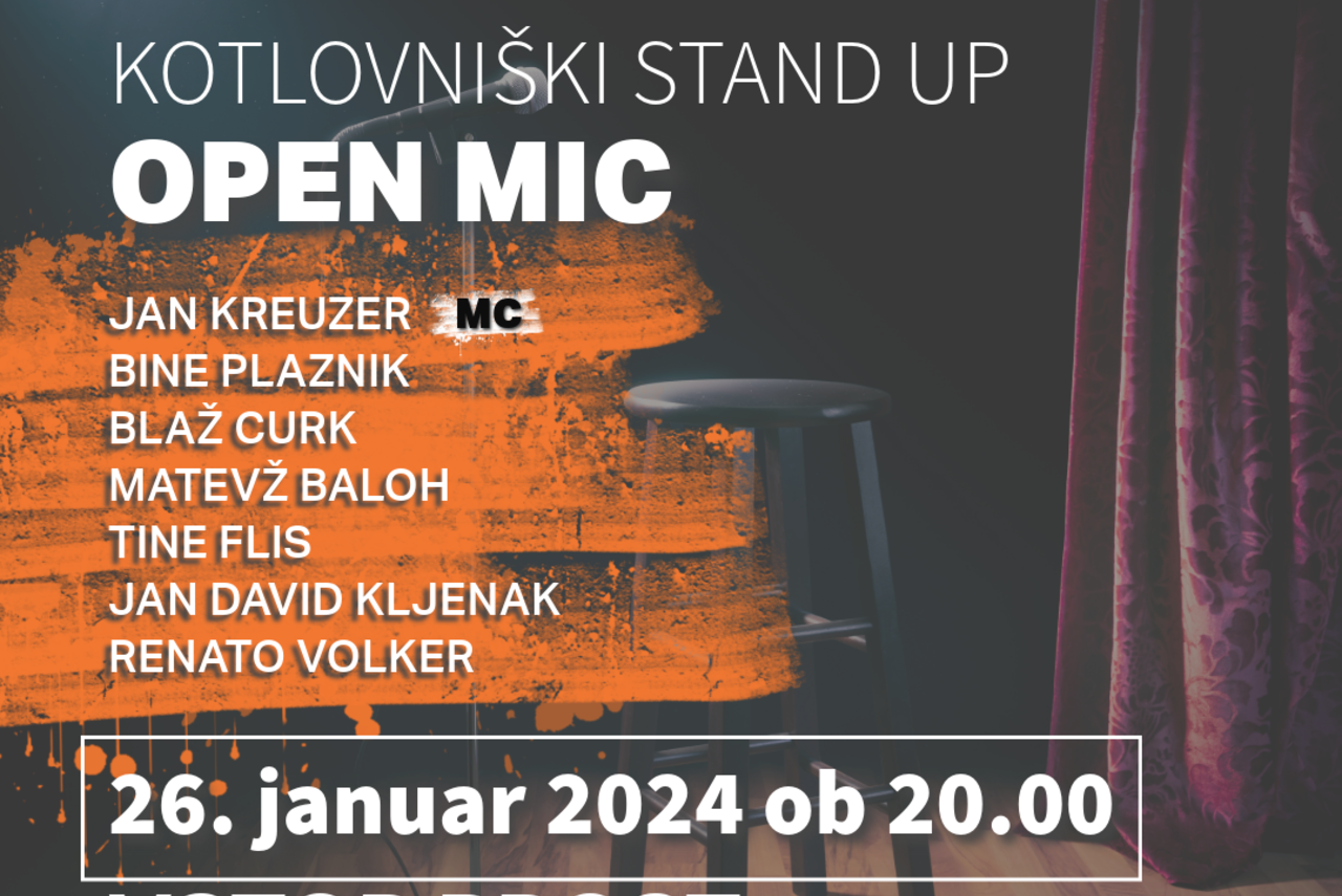 Kotlovniški stand up: Open mic