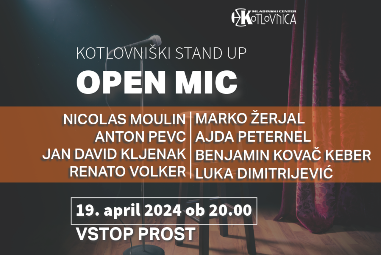 Kotlovniški stand up: Open mic