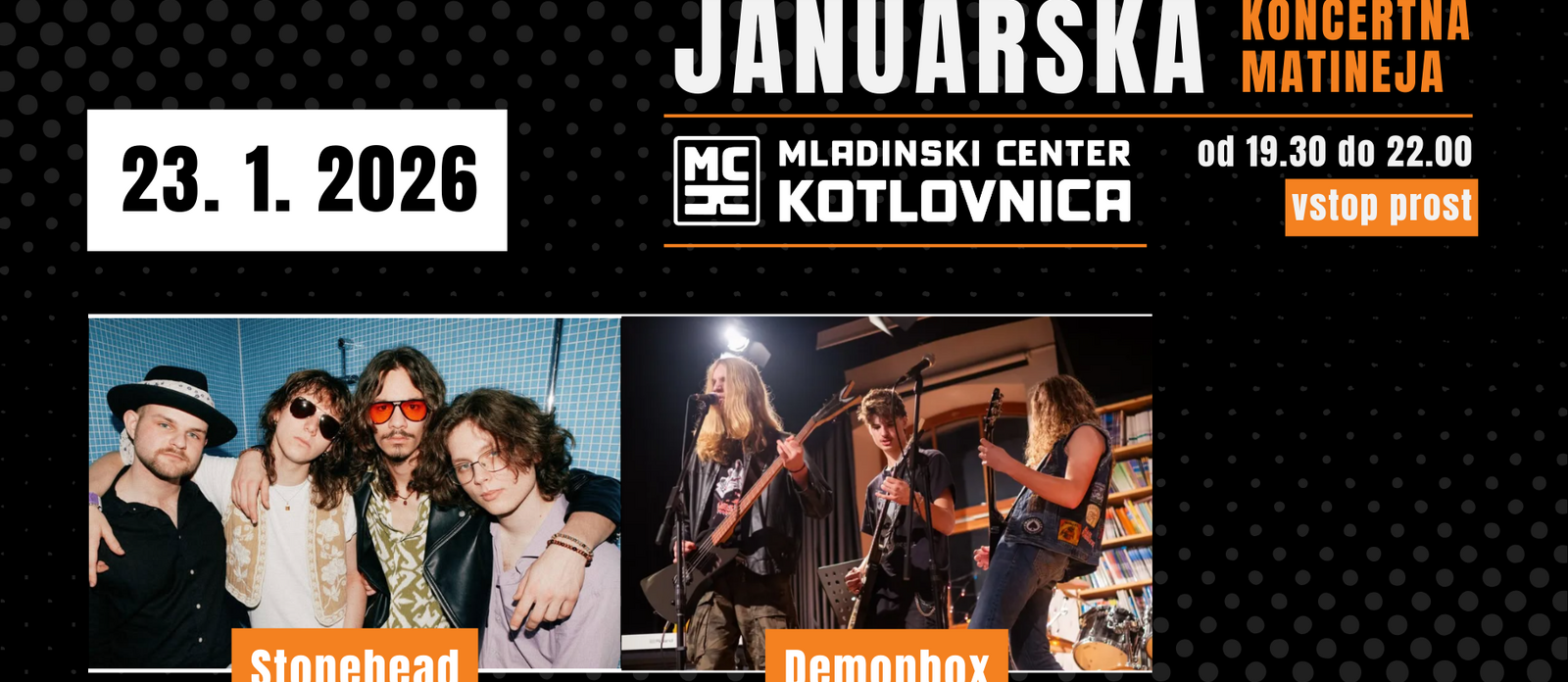 Januarska koncertna matineja: Stone Head in Demonbox