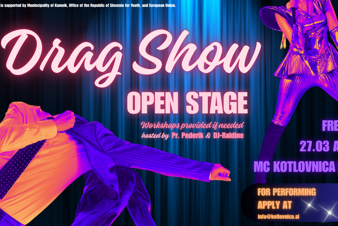 Drag show: open stage