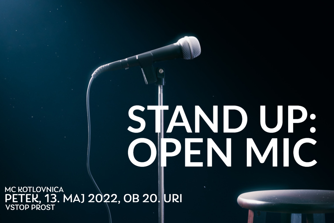 Kotlovniški stand up: Open mic