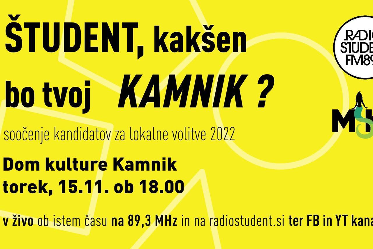 Študent, kakšen bo tvoj Kamnik?