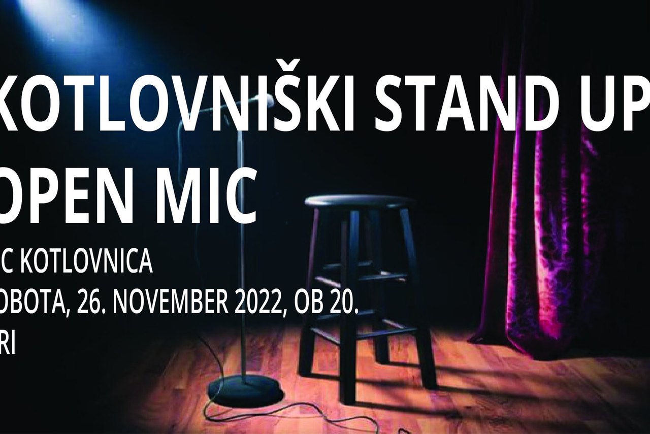 Kotlovniški stand up: Open mic