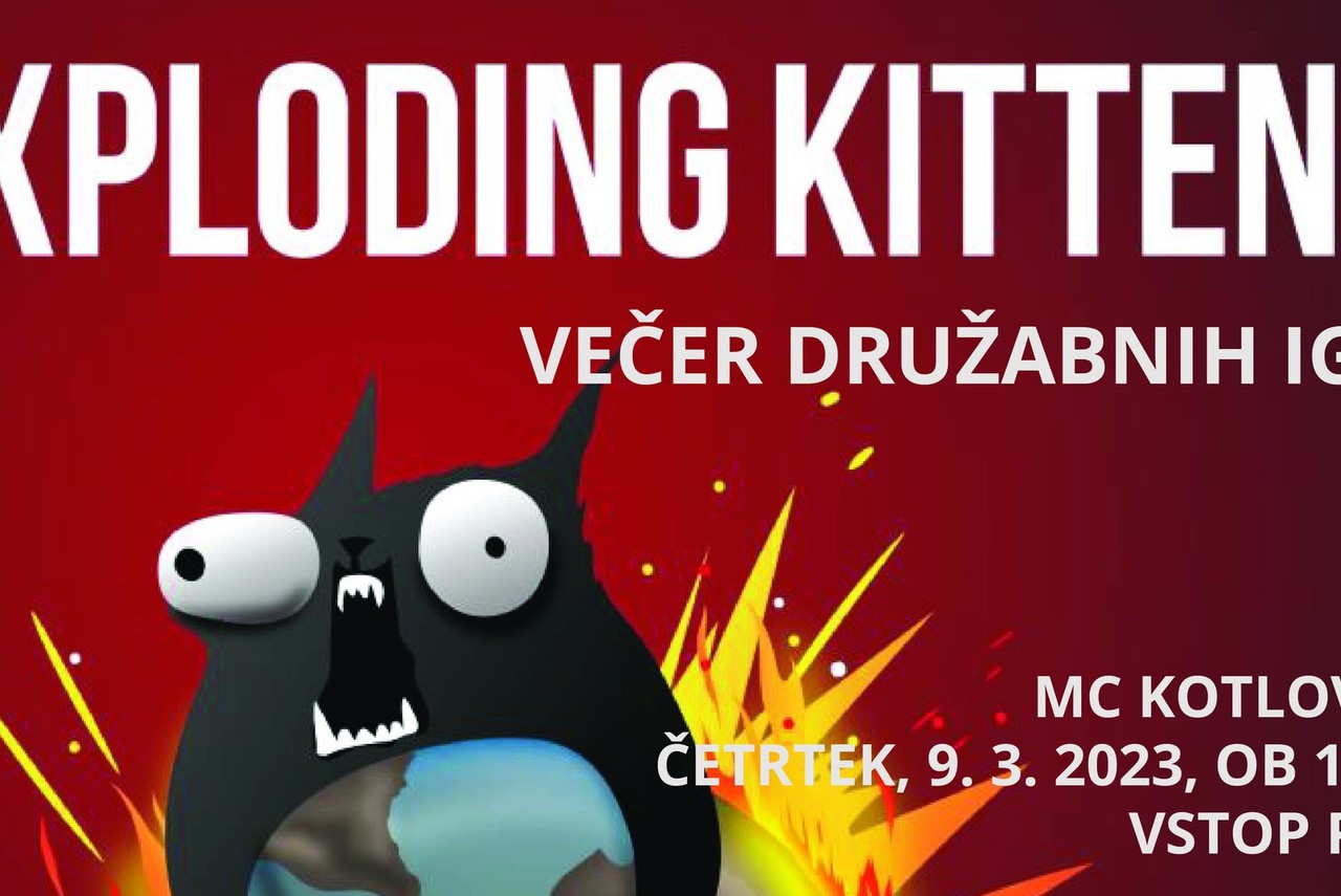 Večer družabnih iger - Exploding kittens