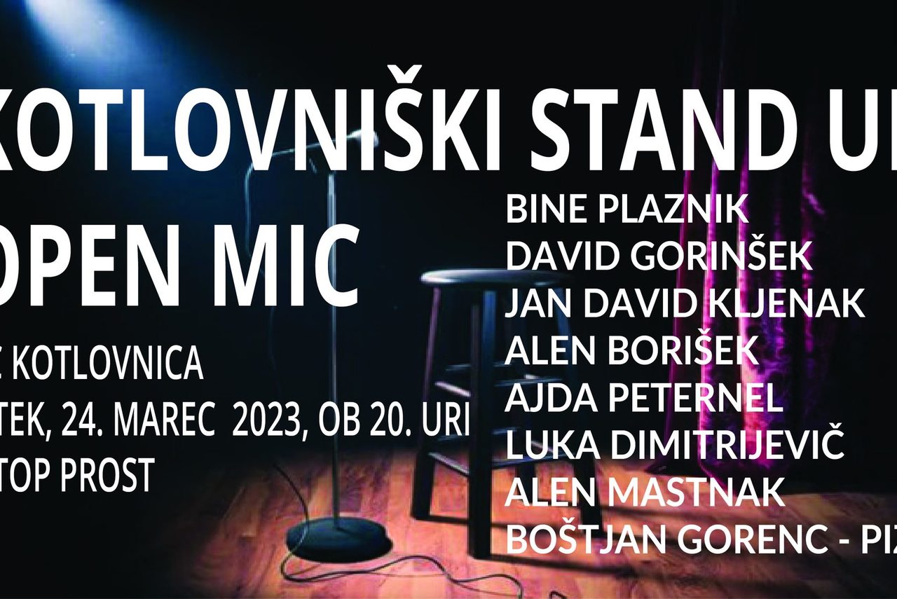 Kotlovniški stand up: Open mic