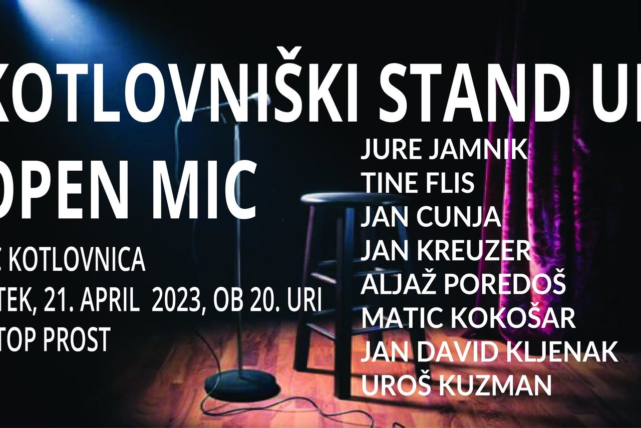 Kotlovniški stand up: Open mic