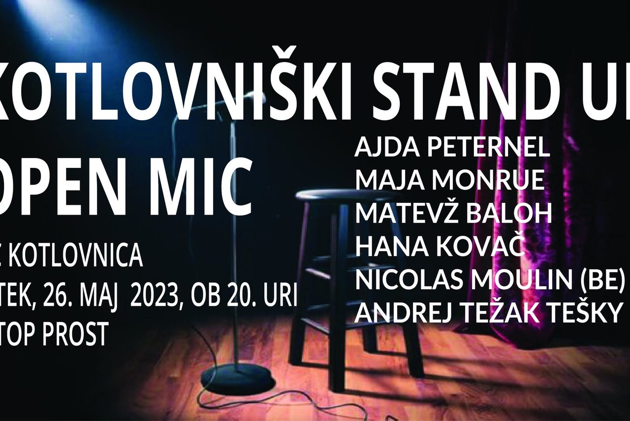 Kotlovniški stand up: Open mic