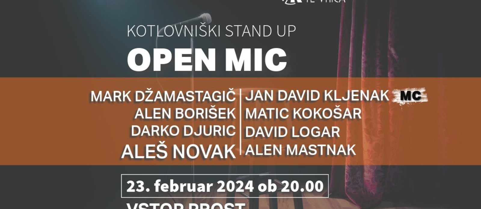 Kotlovniški stand up: Open mic