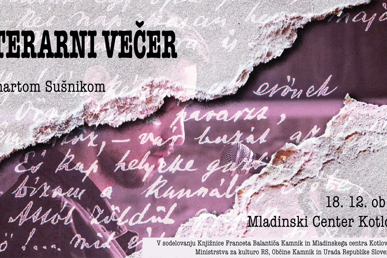 Literarni večer z Lenartom Sušnikom