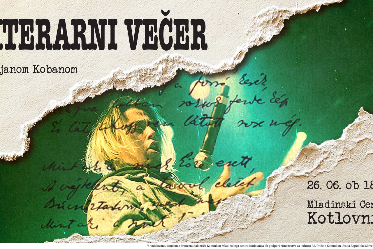 Literarni večer z Dejanom Kobanom