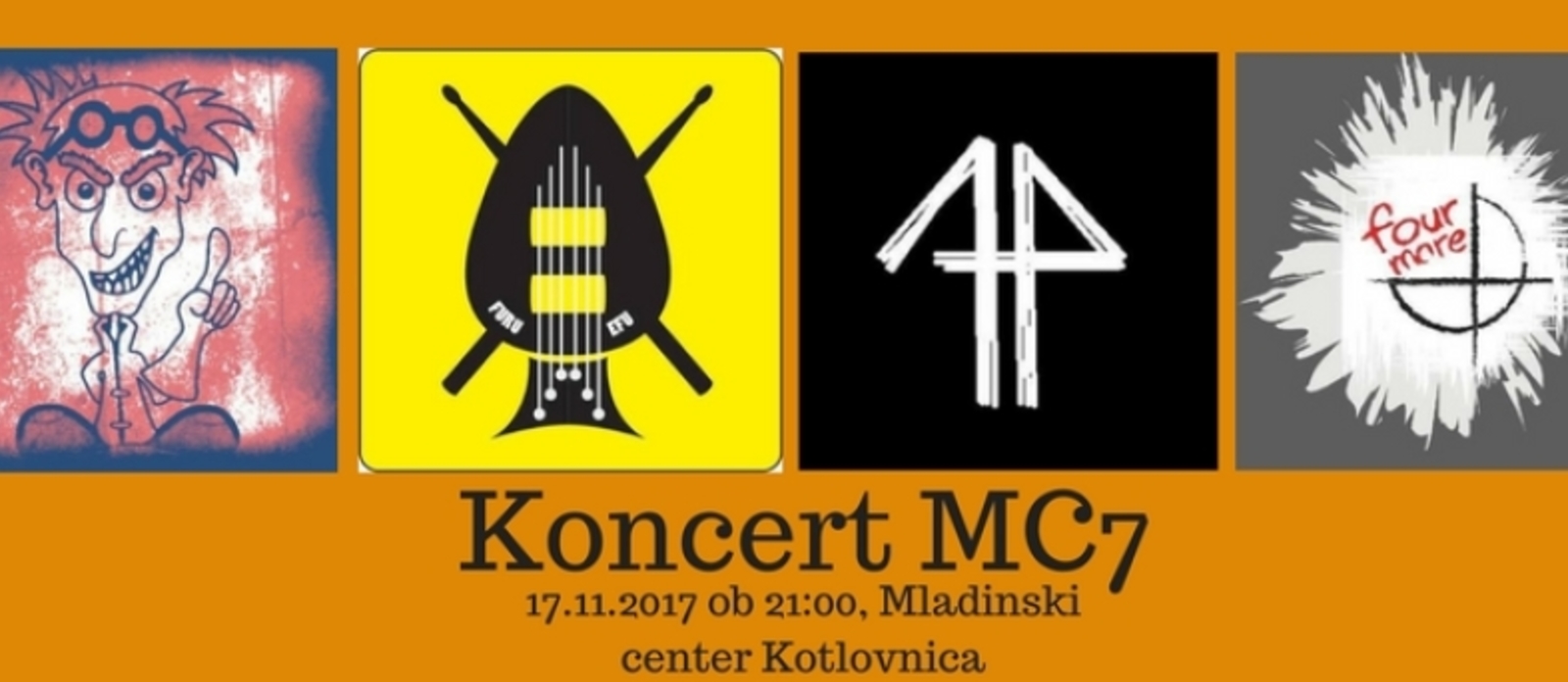 MC7: koncert Dr.Norium, Four More, OnePlan, Furu Efu