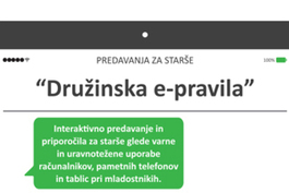 Predavanja za starše – Družinska e-pravila